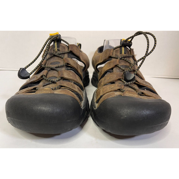 KEEN Newport Sandals Men’s Size 10.5 Brown Leather Waterproof Outdoor Hiking